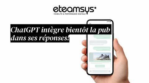 Image d'illustration annonçant l'arrivée des pub dans ChatGPT.